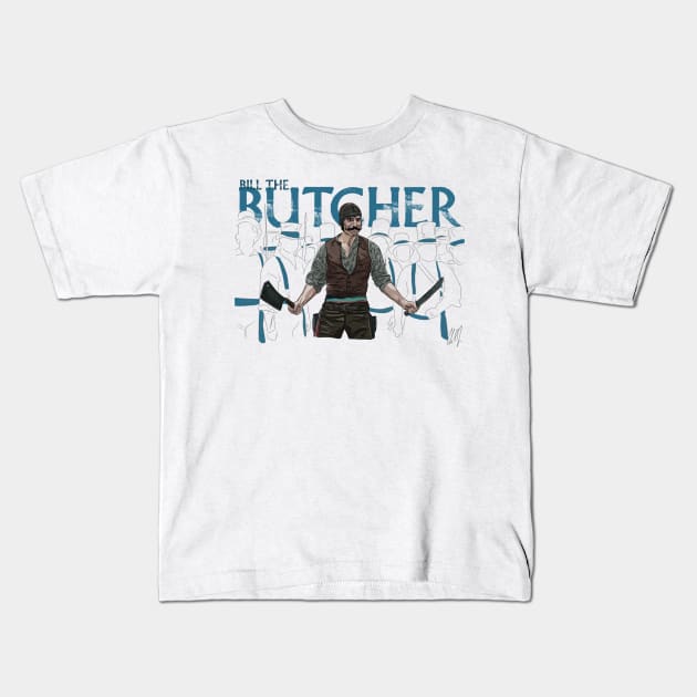 Gangs of NY: Bill the Butcher Kids T-Shirt by 51Deesigns